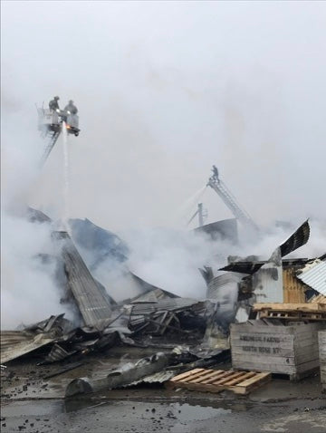 Fire damage, December 2020